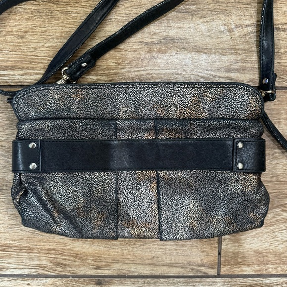 See By Chloe Suede Minaudiere Metallic Leather bag Crossbody Clutch Purse - Picture 9 of 15